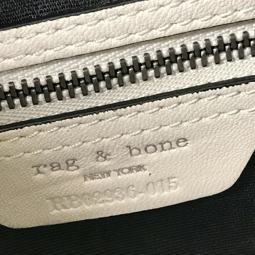rag & bone Smoke Gray Leather Flap Saddle Bag 3-Way Strap Shoulder 9”H 11”W 2”D - Picture 9 of 15